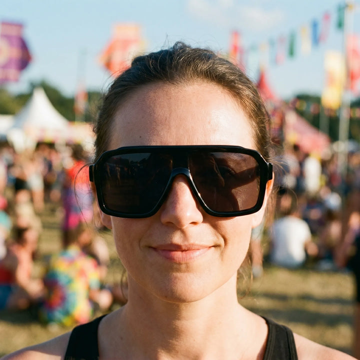 Oversized Flat-Top Sunglasses - Solura