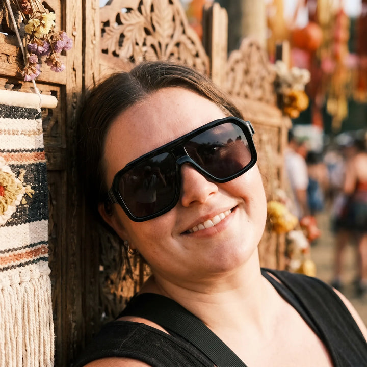 Oversized Flat-Top Sunglasses - Solura