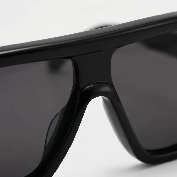 Oversized Flat-Top Sunglasses - Solura
