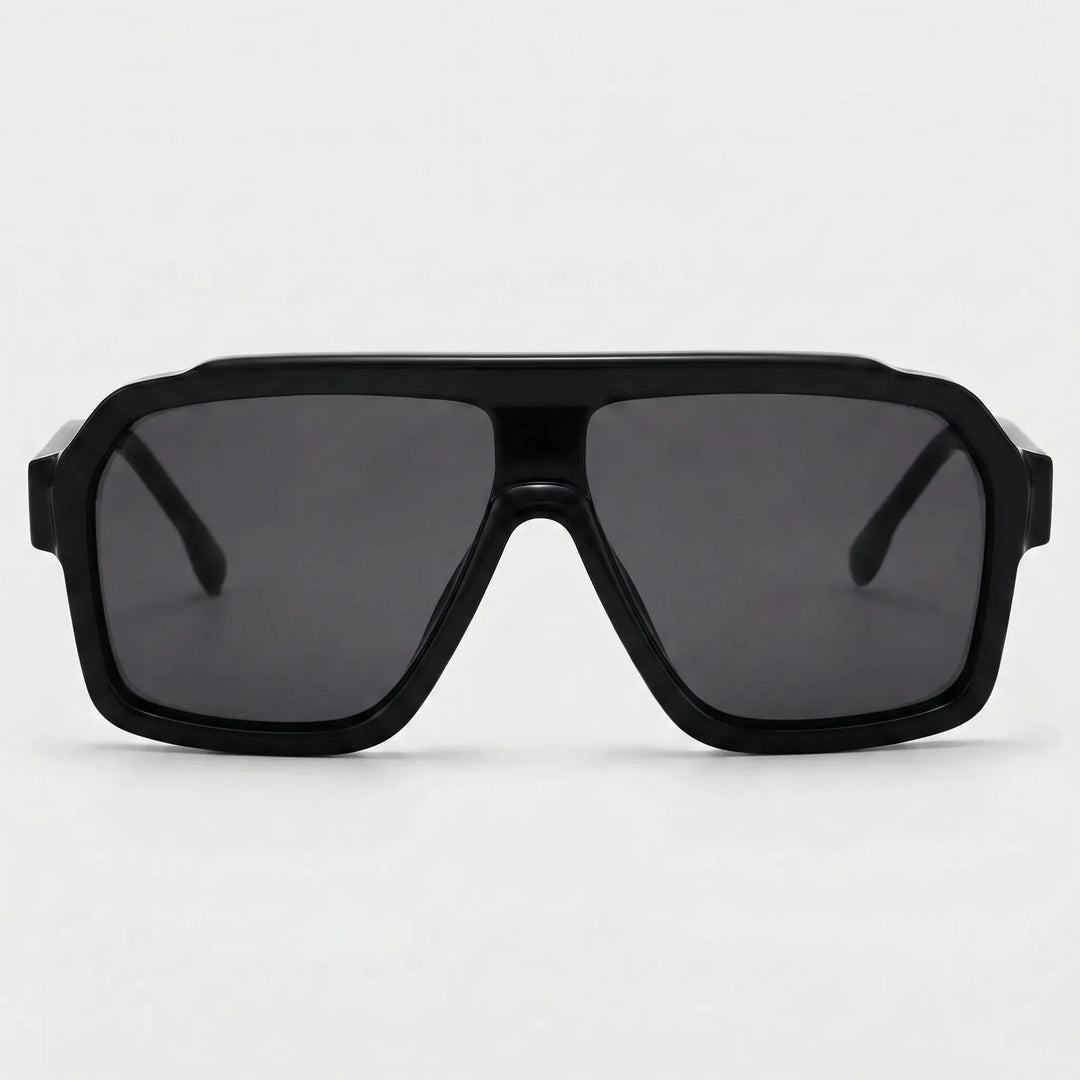 Oversized Flat-Top Sunglasses - Solura