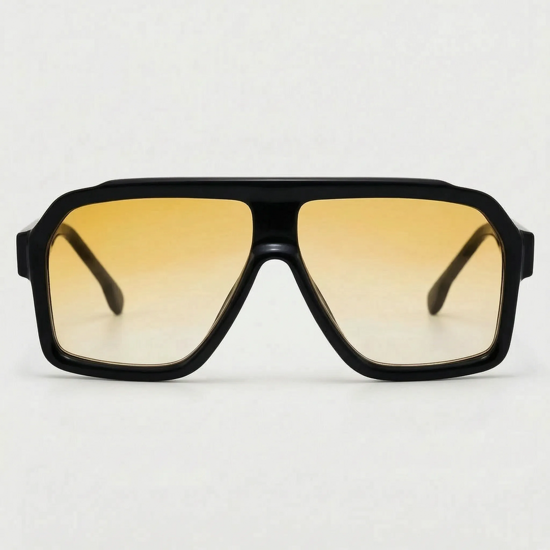 Oversized Flat-Top Sunglasses - Solura