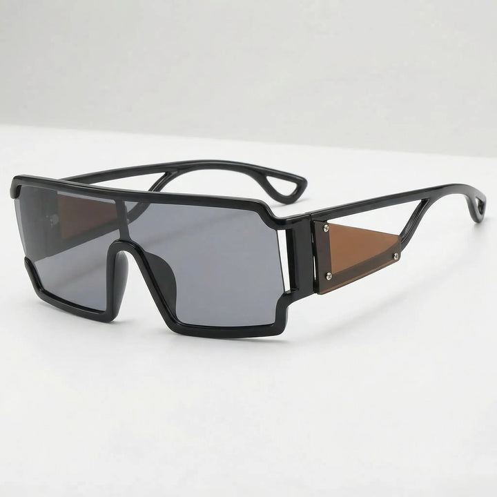 Oversized Shield Sunglasses - Kintura