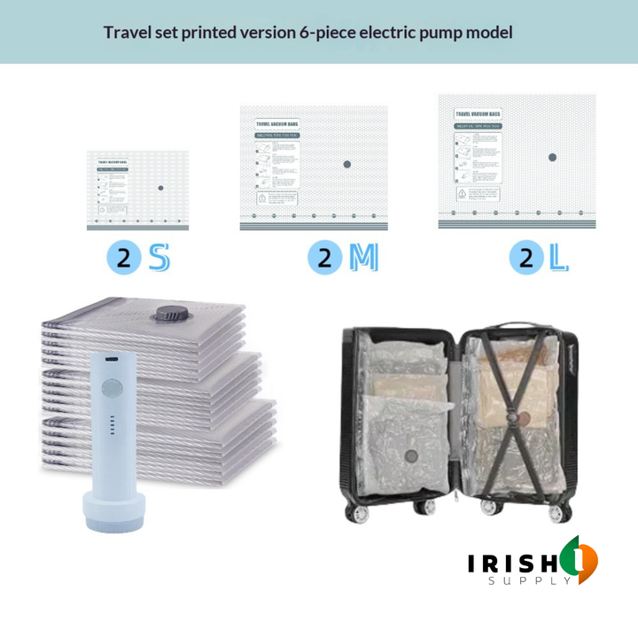 Electric Travel Vacuum Pump & Compression Bag Set 9