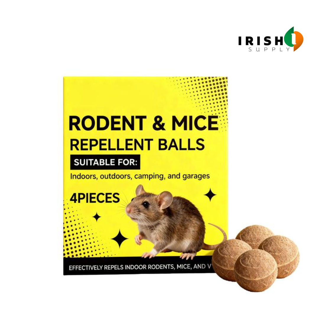 Peppermint & Cinnamon Rodent Repellent Balls, 4-Pack for Attic, Garage & Car 1