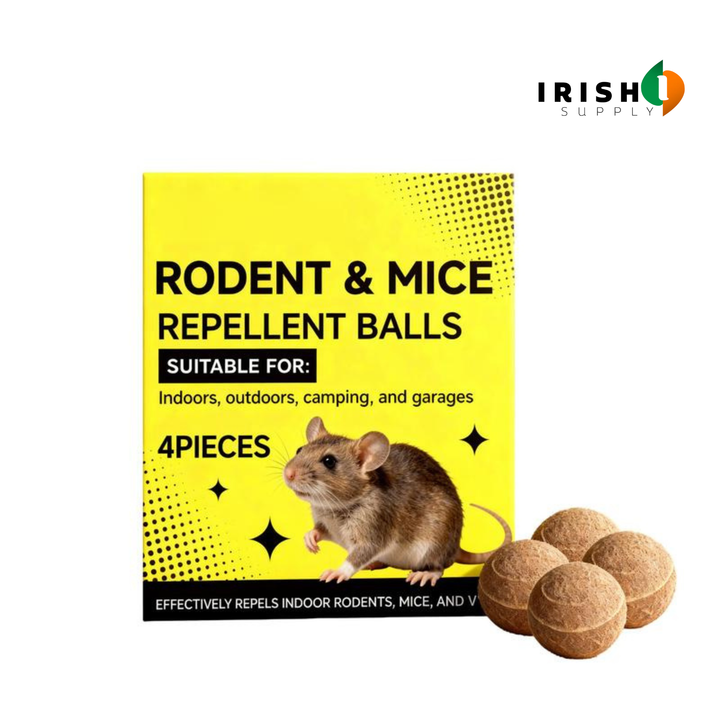 Peppermint & Cinnamon Rodent Repellent Balls, 4-Pack for Attic, Garage & Car 1