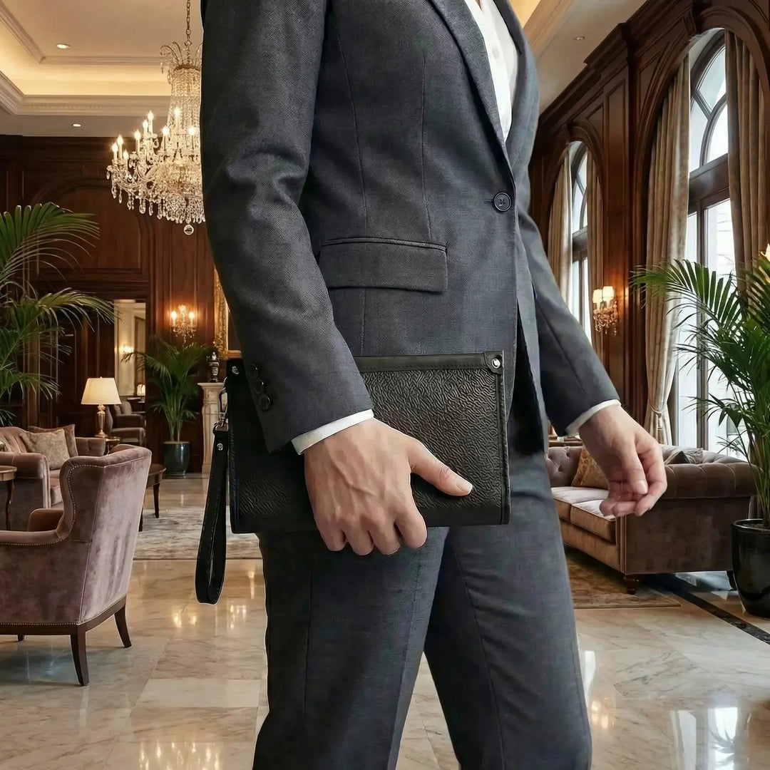 Fingerprint Lock Men's Business Clutch - Griploch