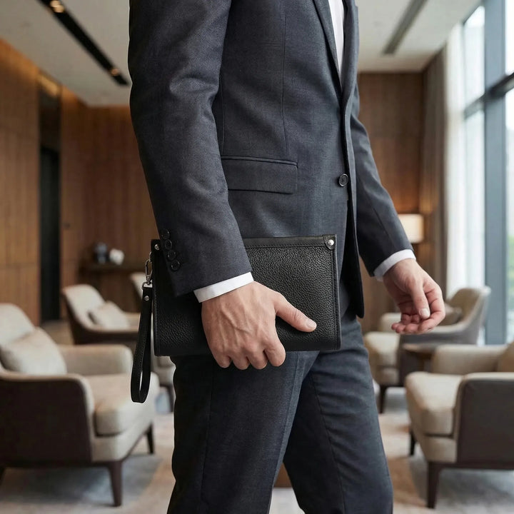 Fingerprint Lock Men's Business Clutch - Griploch