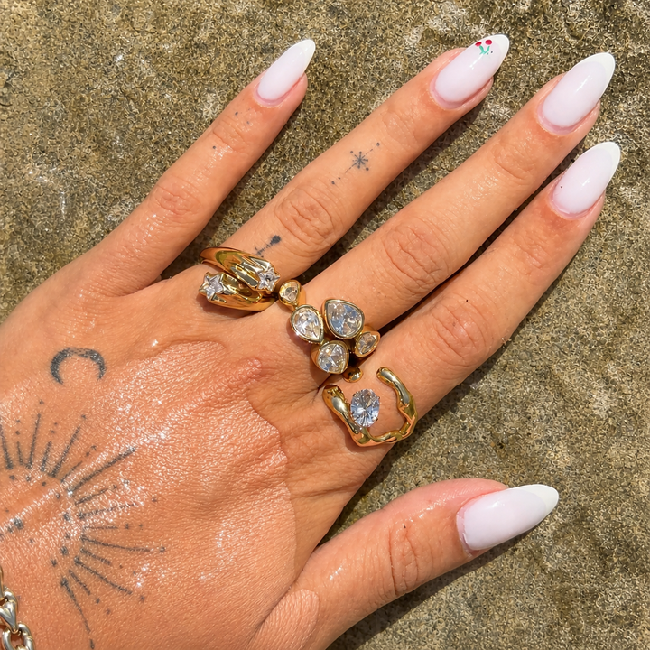 Star Ring – Adjustable Gold Wraparound Star Ring 3