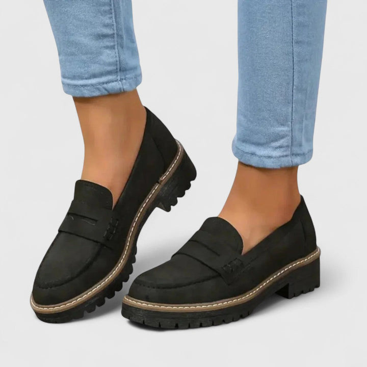 Platform Penny Loafers with Chunky Lug Sole 1