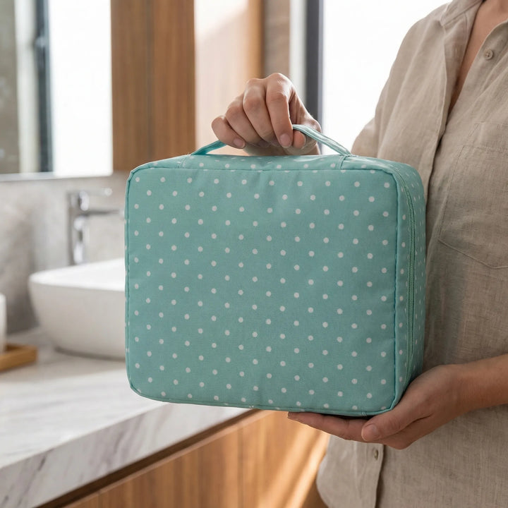 Polka Dot Cosmetic Bag - Sortina