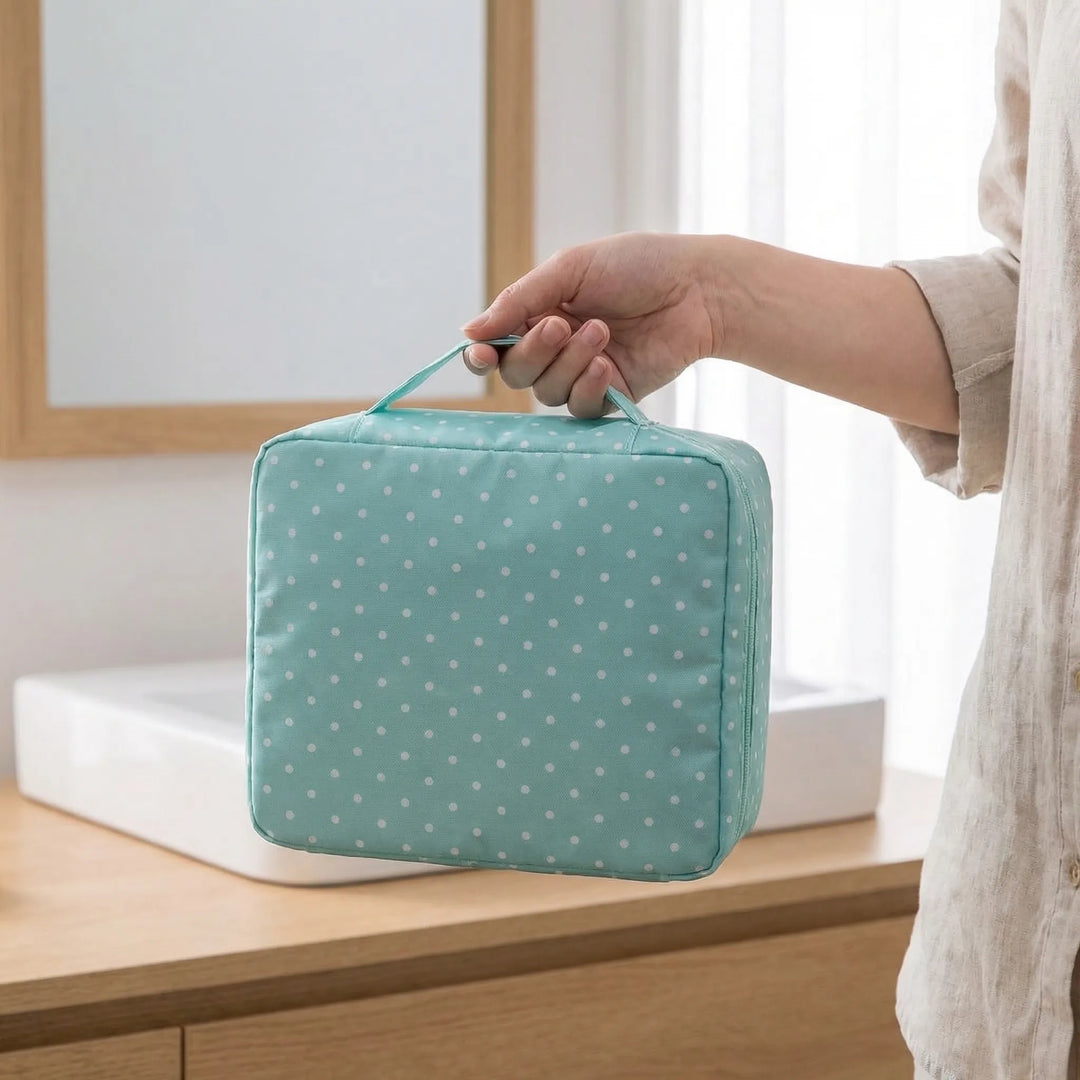 Polka Dot Cosmetic Bag - Sortina