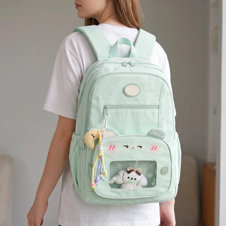Preppy Style Backpack - VisiTote
