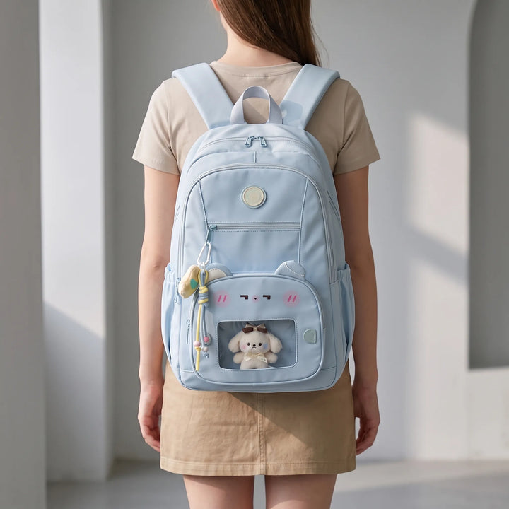 Preppy Style Backpack - VisiTote