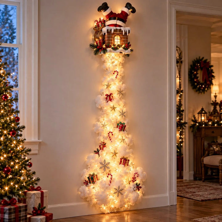 Illuminated Christmas Wall Decoration with Glowing Light Trail, 5 Designs 2
