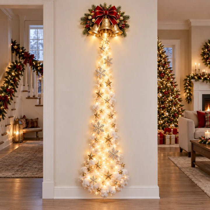 Illuminated Christmas Wall Decoration with Glowing Light Trail, 5 Designs 10