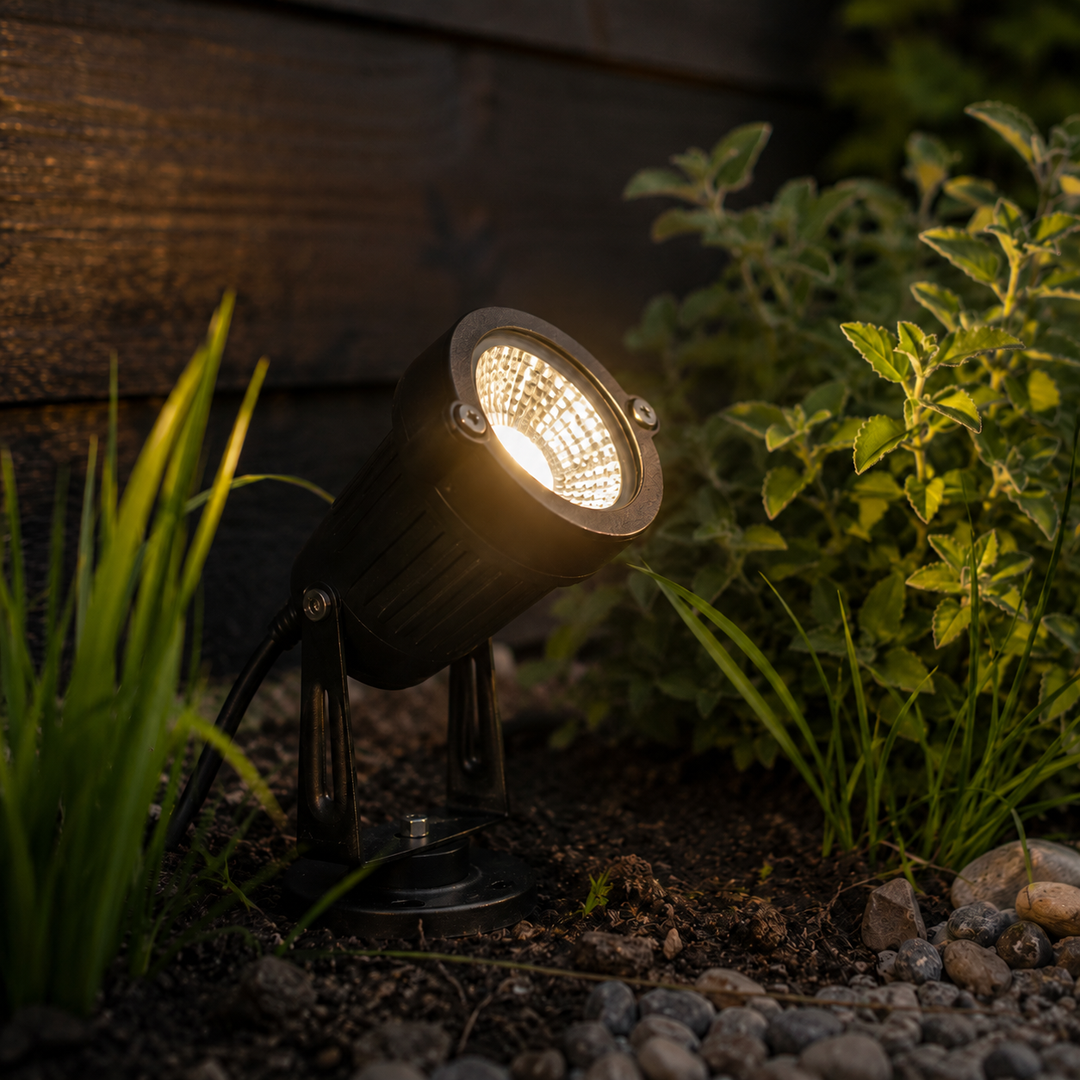 Adjustable LED Garden Spotlight with Ground Stake - 5W IP65 Waterproof for Yard, Path & Driveway 6