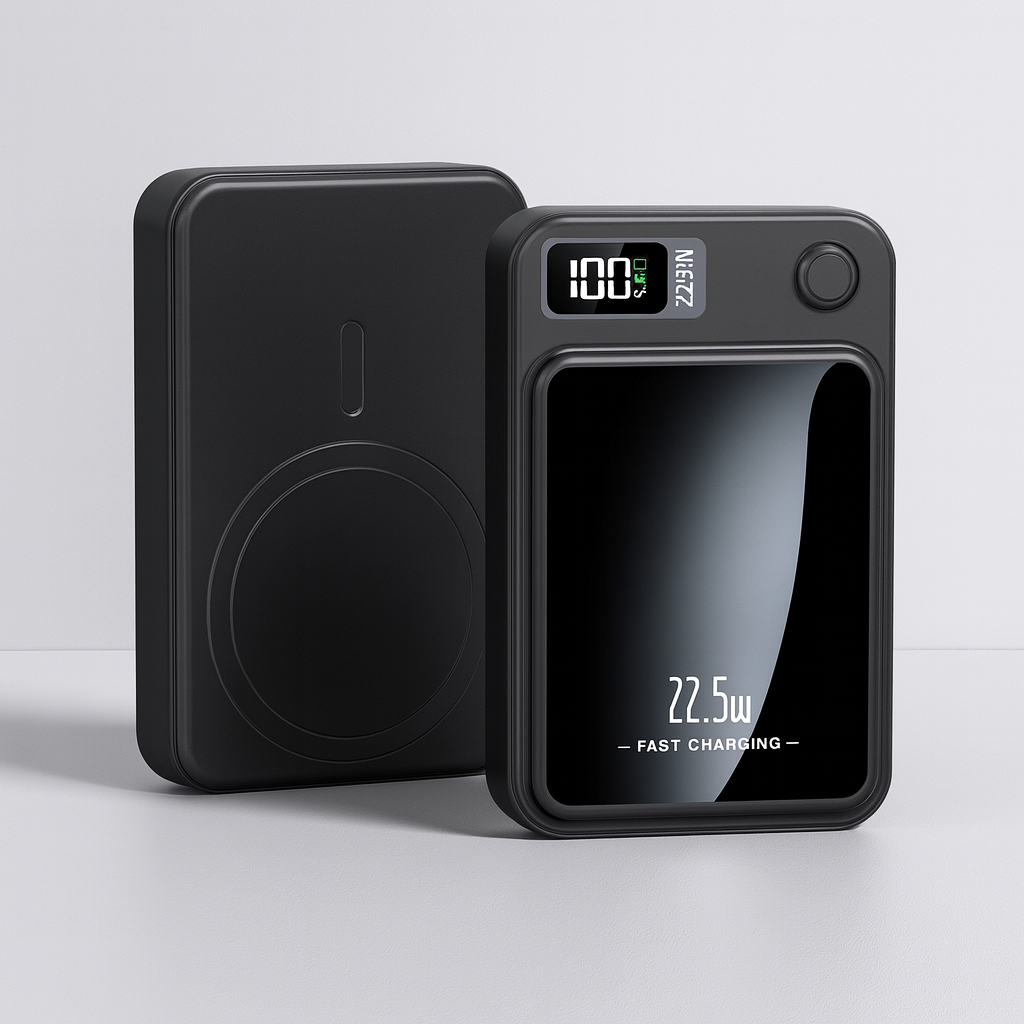 Portable 20000mAh Power Bank with 22.5W Fast Charging and Wireless Charging 1