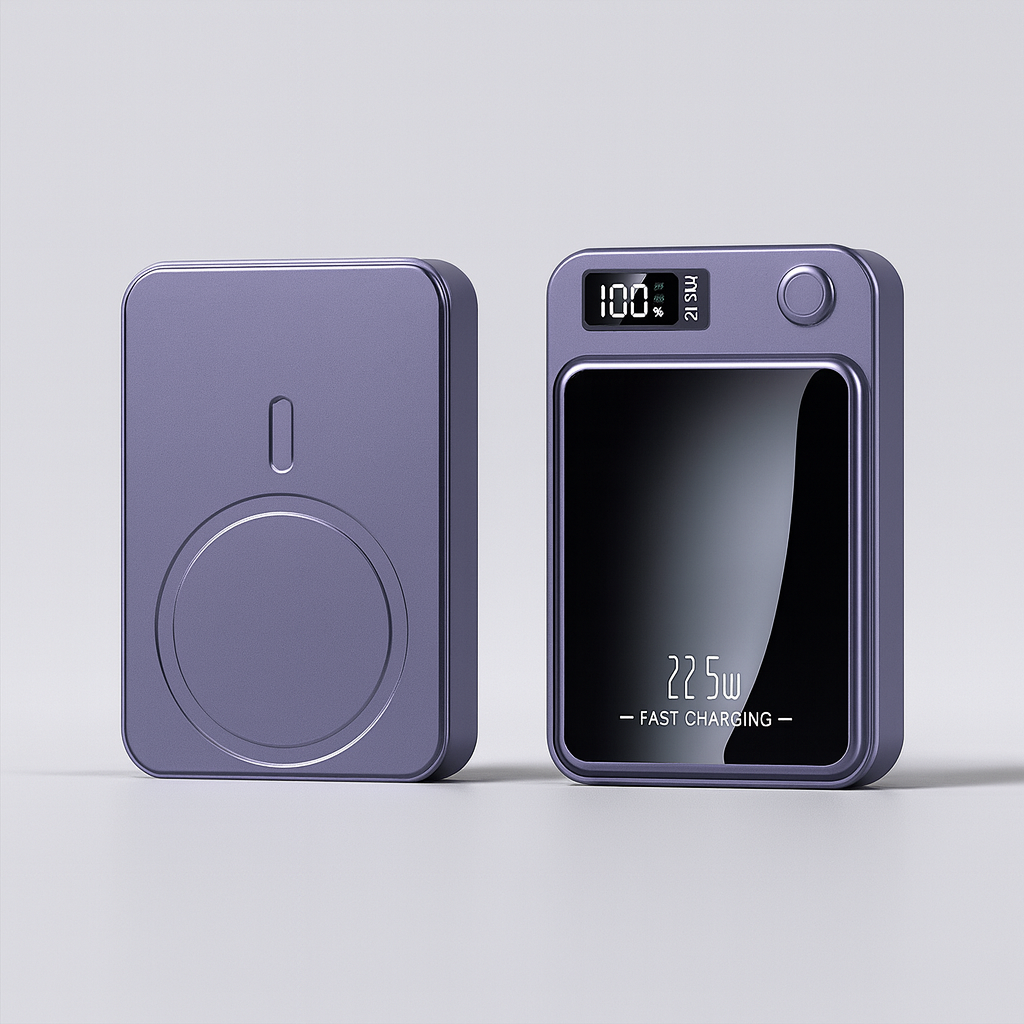 Portable 20000mAh Power Bank with 22.5W Fast Charging and Wireless Charging 3