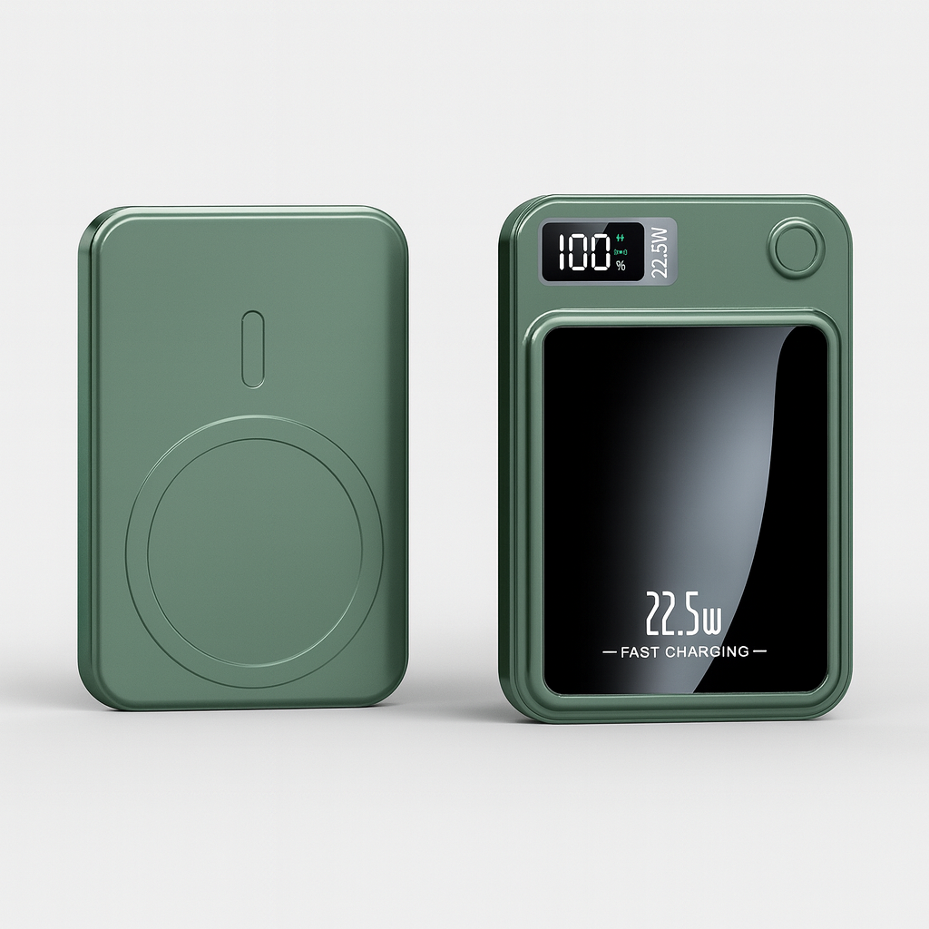 Portable 20000mAh Power Bank with 22.5W Fast Charging and Wireless Charging 4