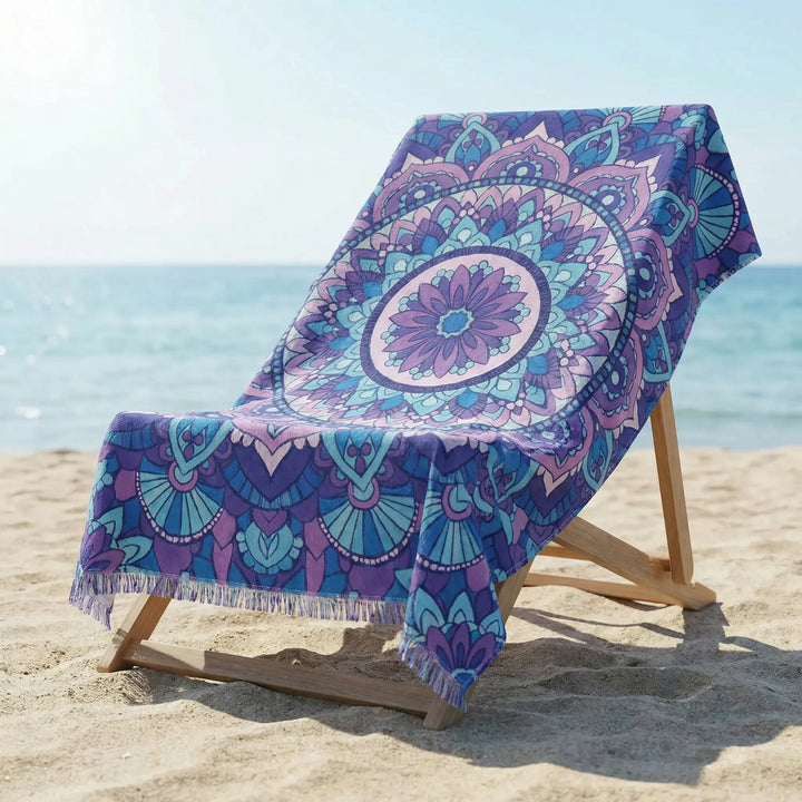 Lightweight Quick-Dry Beach Towel - Flaminga