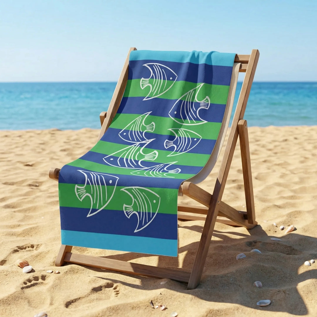 Lightweight Quick-Dry Beach Towel - Flaminga