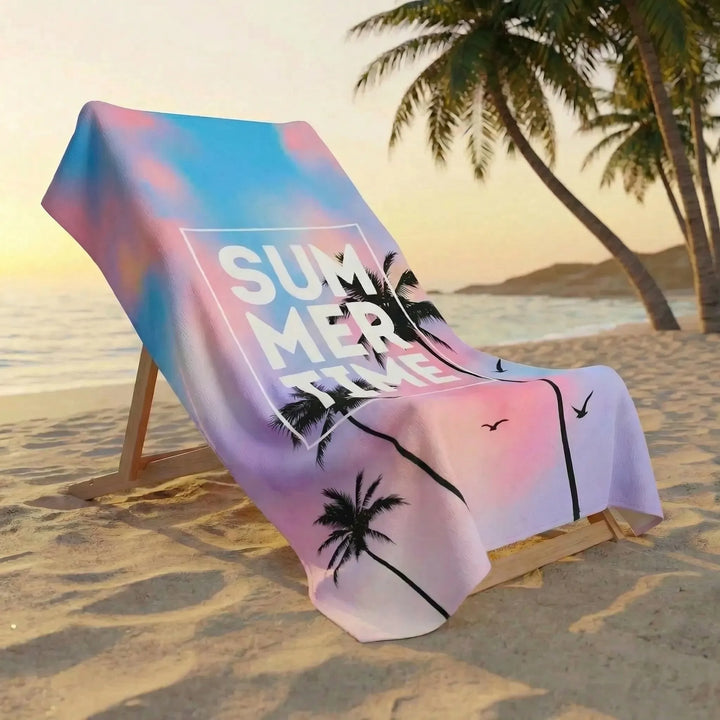 Lightweight Quick-Dry Beach Towel - Flaminga