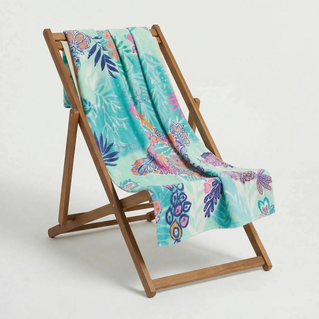 Lightweight Quick-Dry Beach Towel - Flaminga