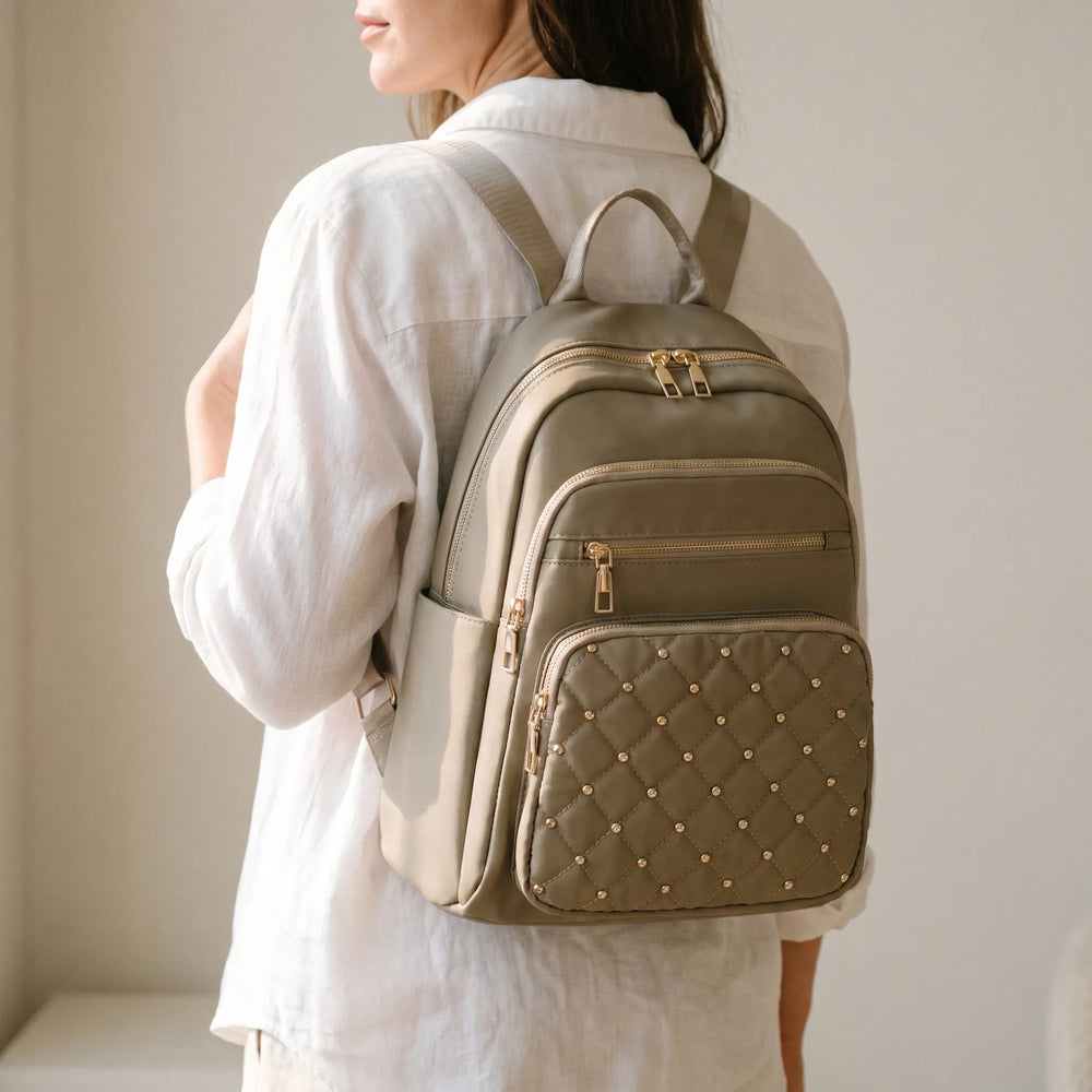 Quilted Front Commuter Backpack - Lumipack