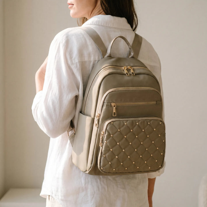 Quilted Front Commuter Backpack - Lumipack