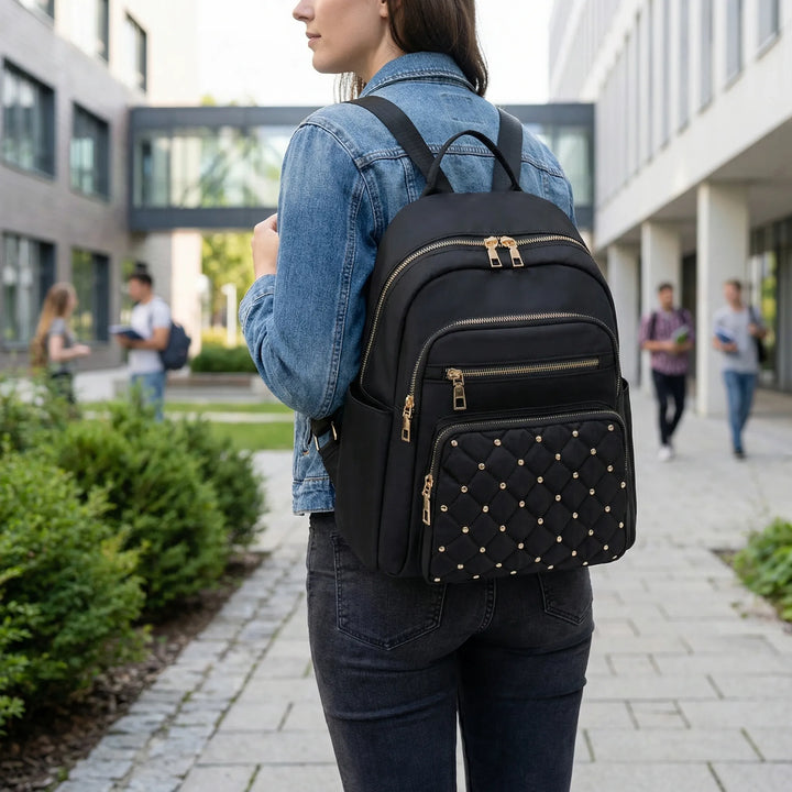 Quilted Front Commuter Backpack - Lumipack