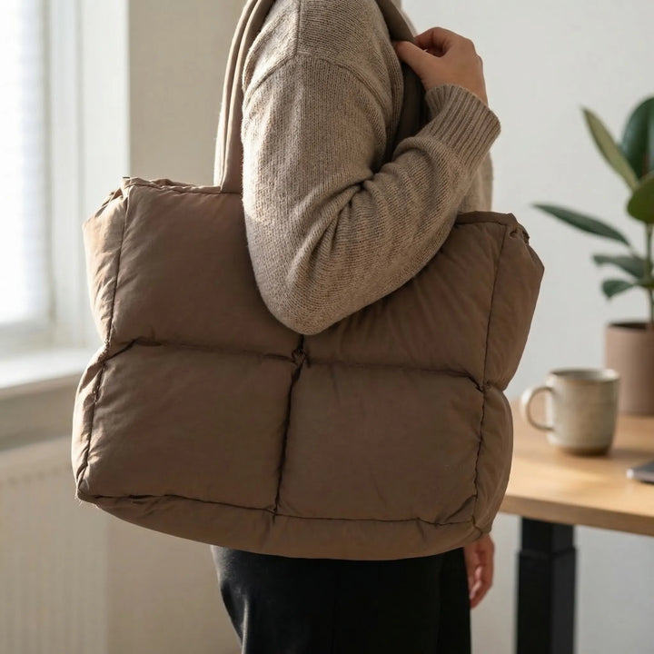 Quilted Puffer Shoulder Bag - Puffica