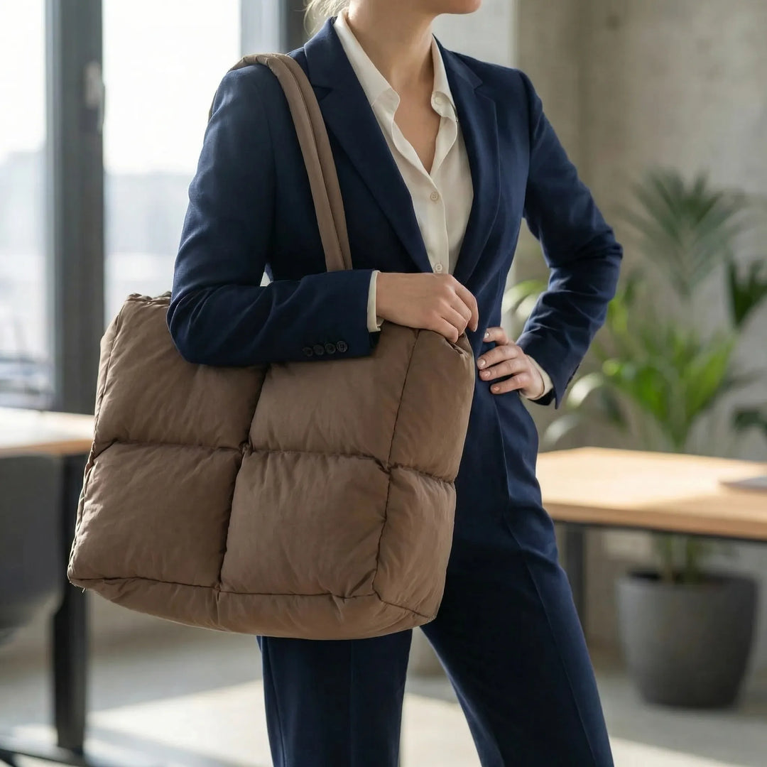 Quilted Puffer Shoulder Bag - Puffica