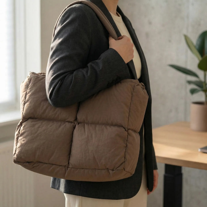 Quilted Puffer Shoulder Bag - Puffica