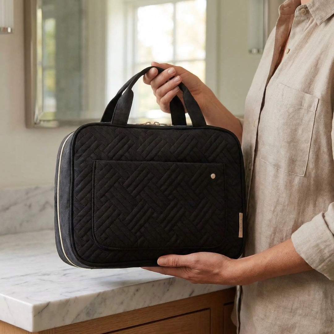 Quilted Travel Toiletry Bag - Quiltia