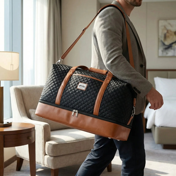 Quilted Travel Weekender Bag - Journex