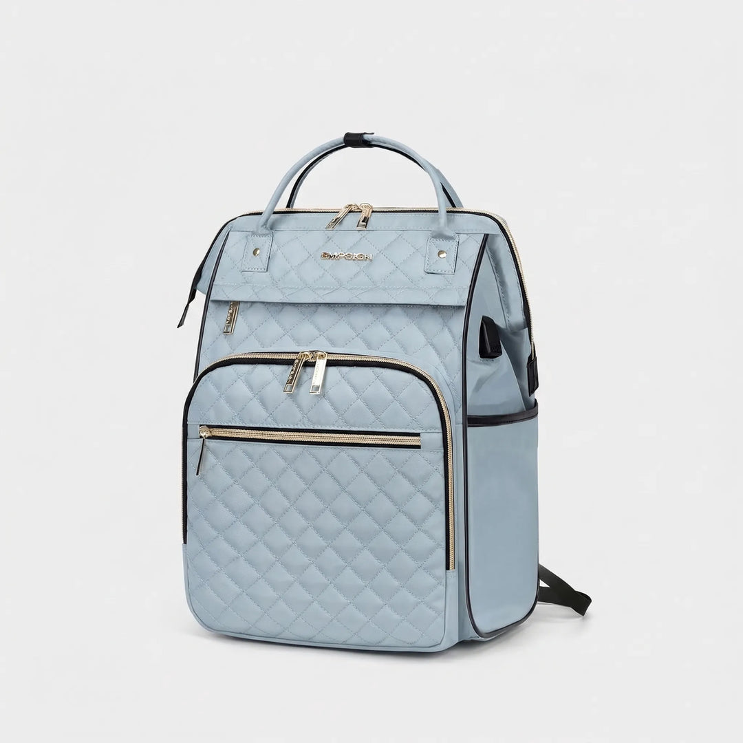 Expandable Quilted Laptop Backpack - Quiltrex