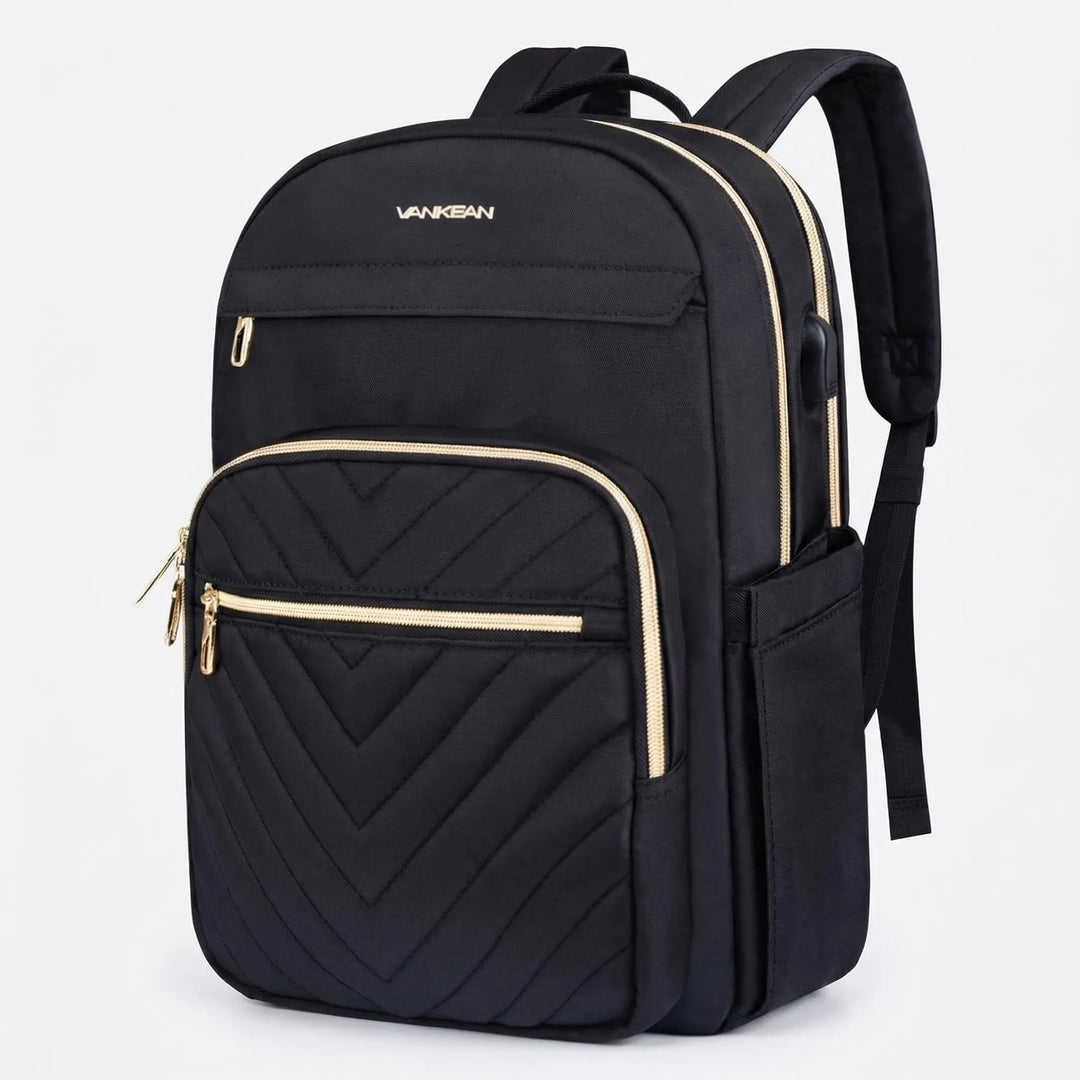 Water-Repellent Laptop Backpack With USB Port - Packova
