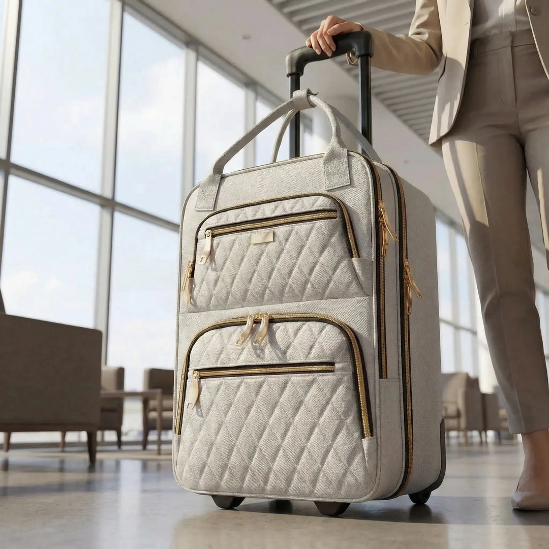 Compact Under-Seat Wheeled Trolley Bag - Voyajet