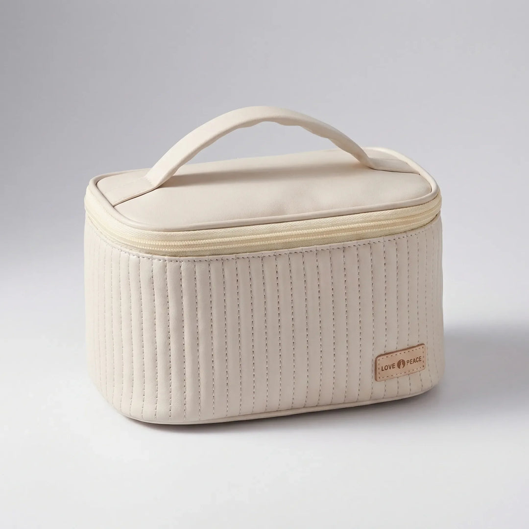 Quilted Rectangular Toiletry Bag With Handle - Neatrova