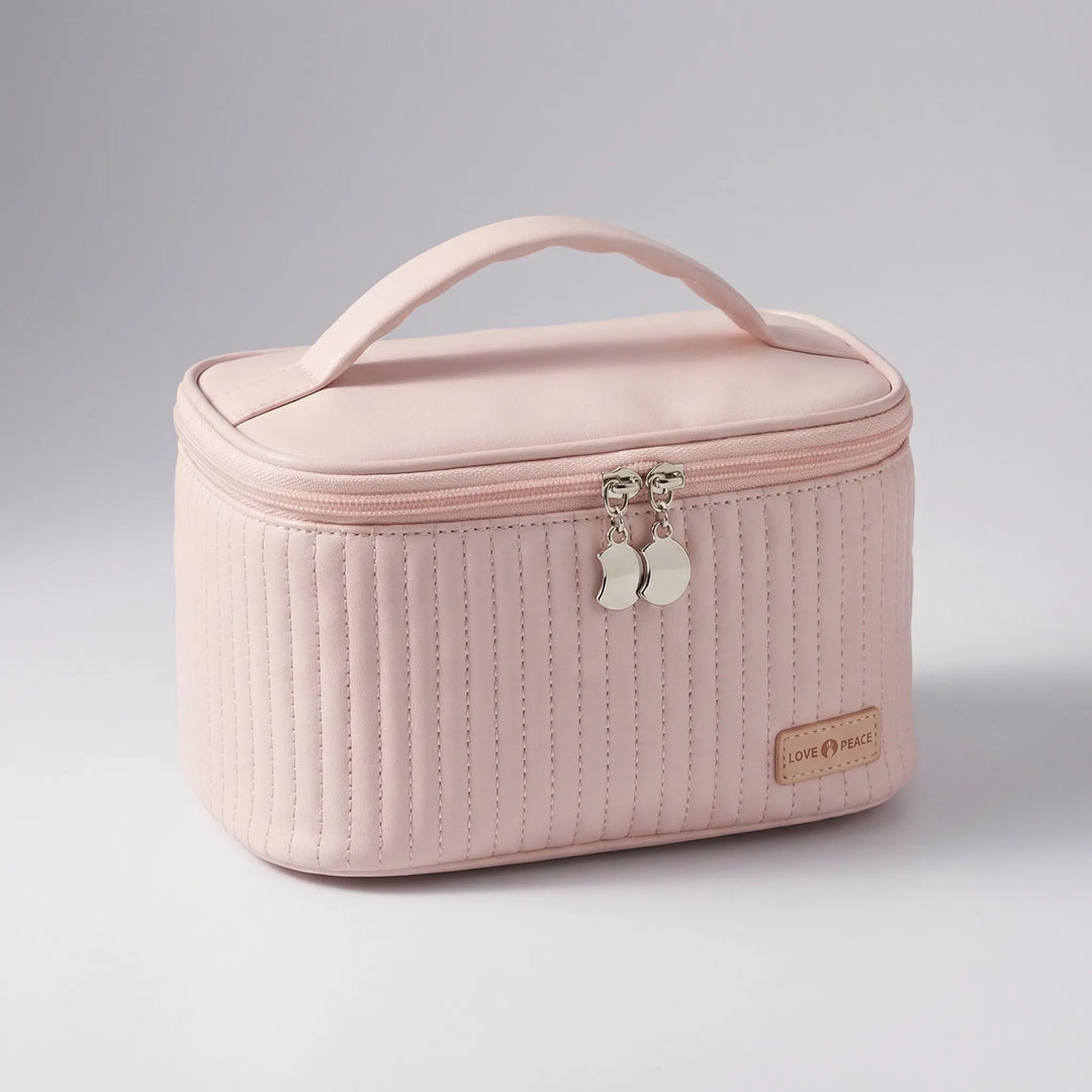 Quilted Rectangular Toiletry Bag With Handle - Neatrova