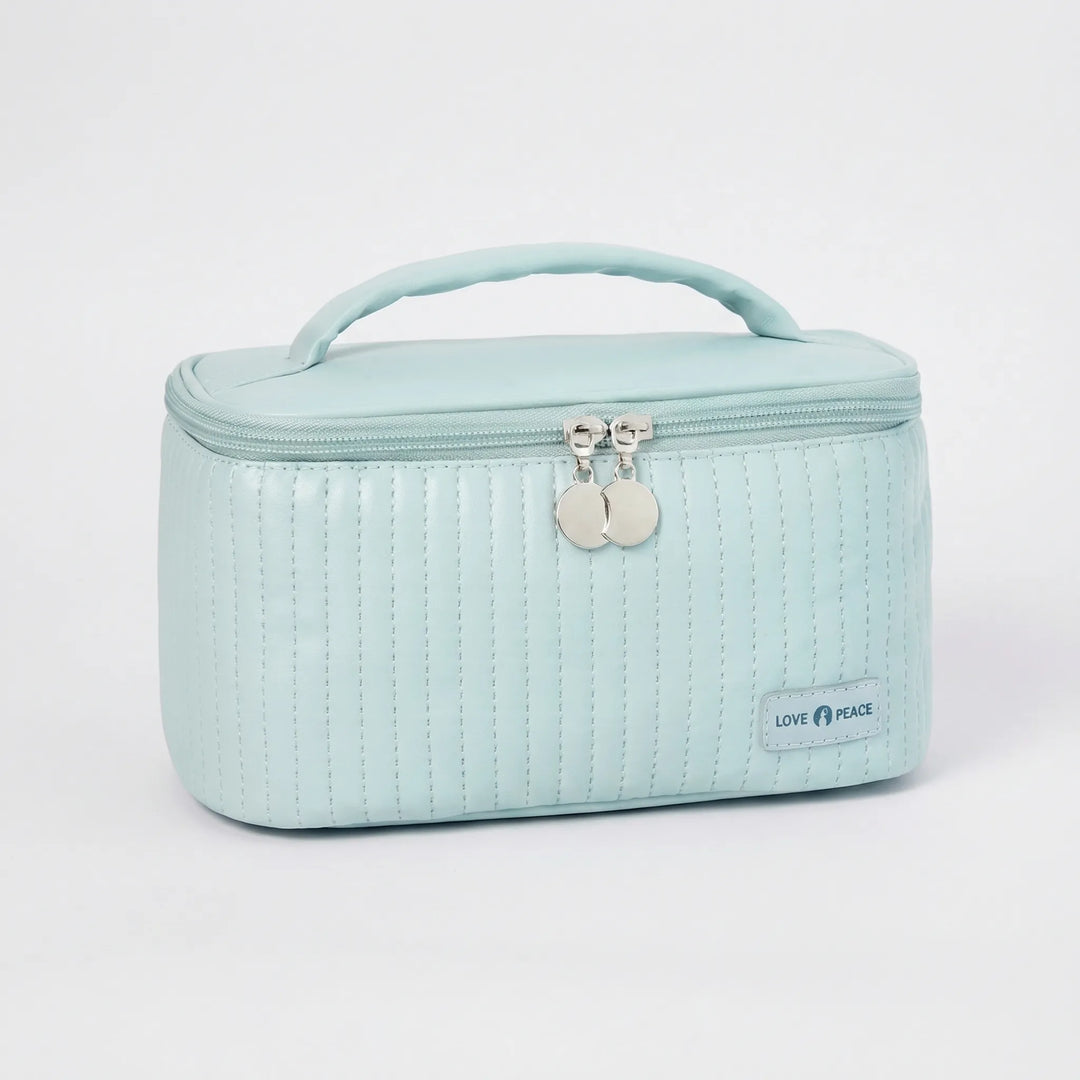 Quilted Rectangular Toiletry Bag With Handle - Neatrova