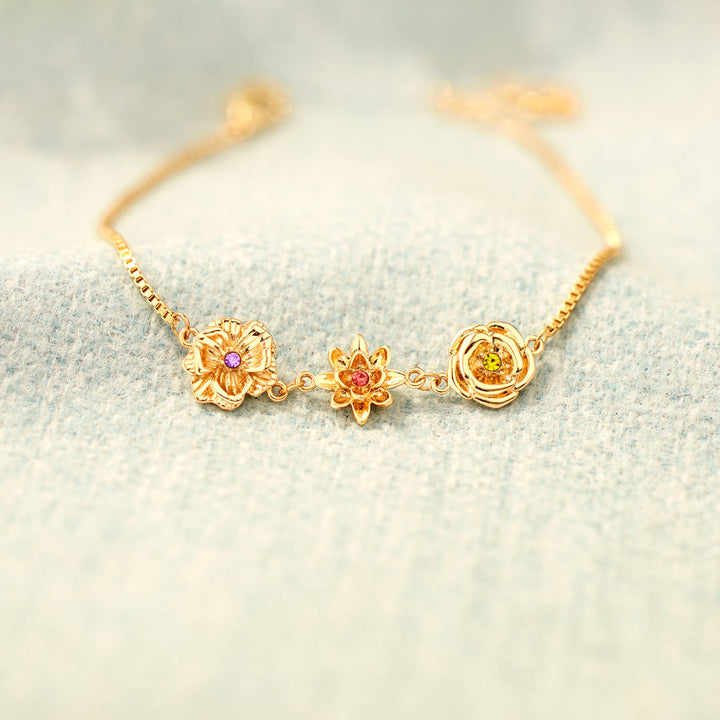 Birth Flower Bracelet - One Flower per Child 15