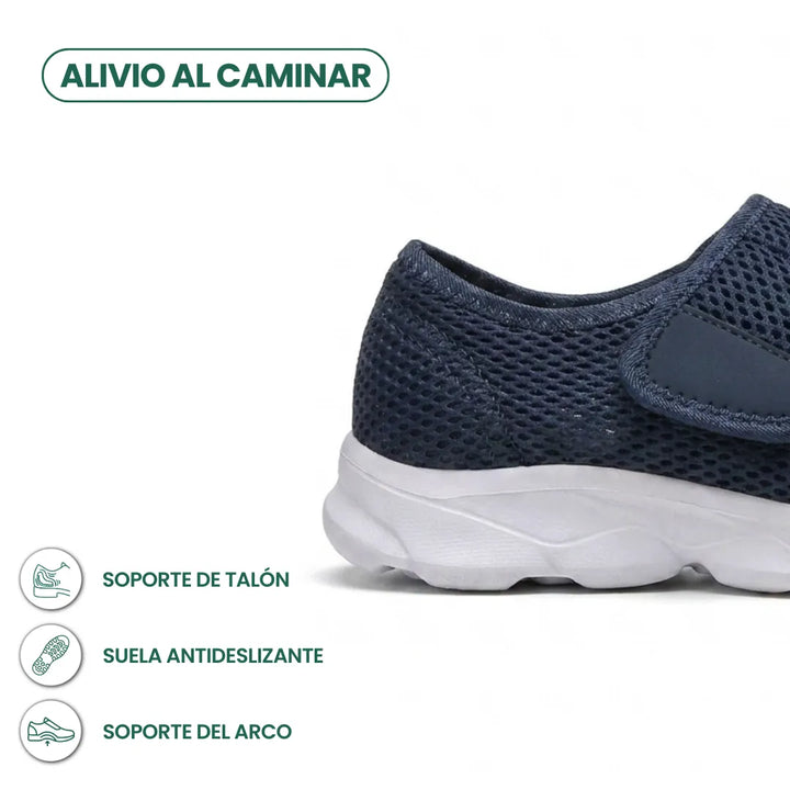 Comfort Orthopedic Walking Shoes with Hook-and-Loop Strap for Wide or Swollen Feet 4