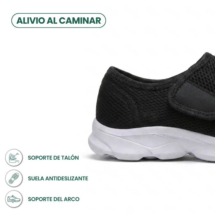 Comfort Orthopedic Walking Shoes with Hook-and-Loop Strap for Wide or Swollen Feet 22