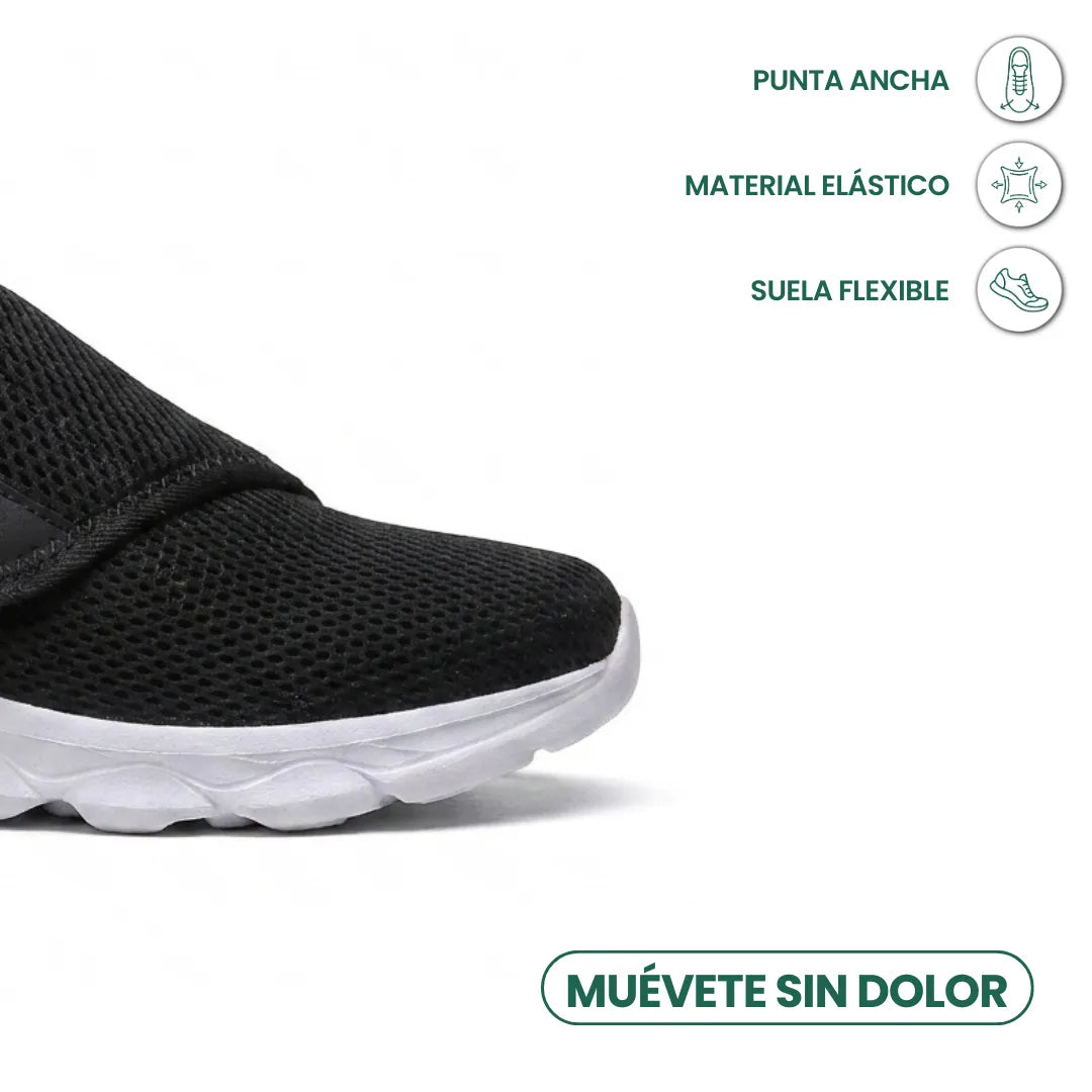 Comfort Orthopedic Walking Shoes with Hook-and-Loop Strap for Wide or Swollen Feet 23