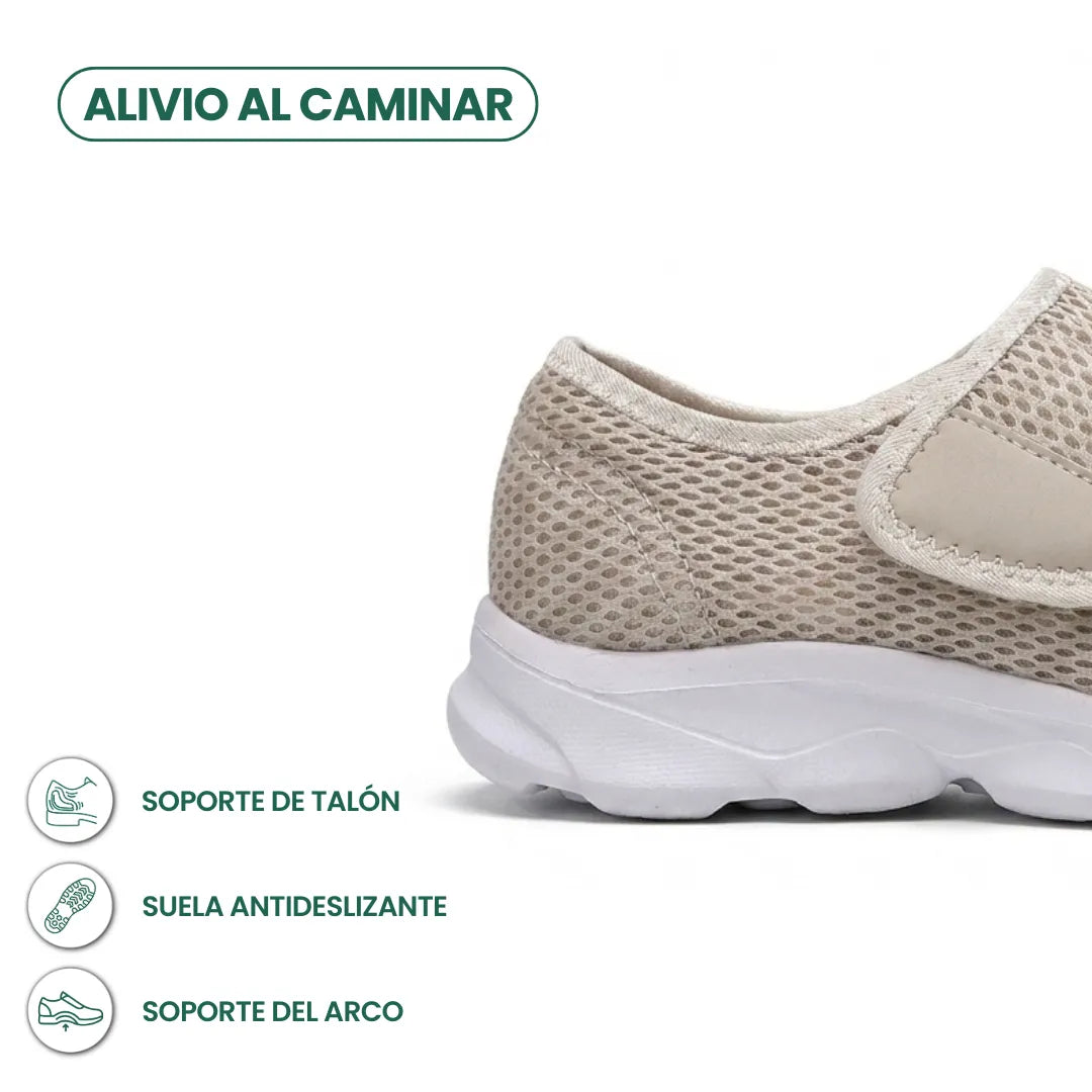Comfort Orthopedic Walking Shoes with Hook-and-Loop Strap for Wide or Swollen Feet 31