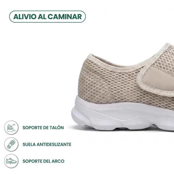 Comfort Orthopedic Walking Shoes with Hook-and-Loop Strap for Wide or Swollen Feet 31