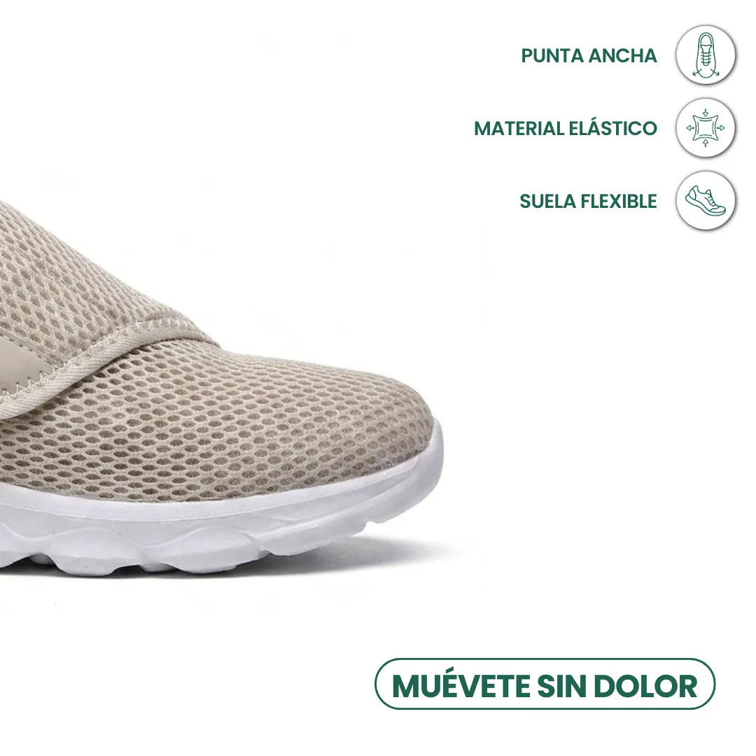 Comfort Orthopedic Walking Shoes with Hook-and-Loop Strap for Wide or Swollen Feet 32