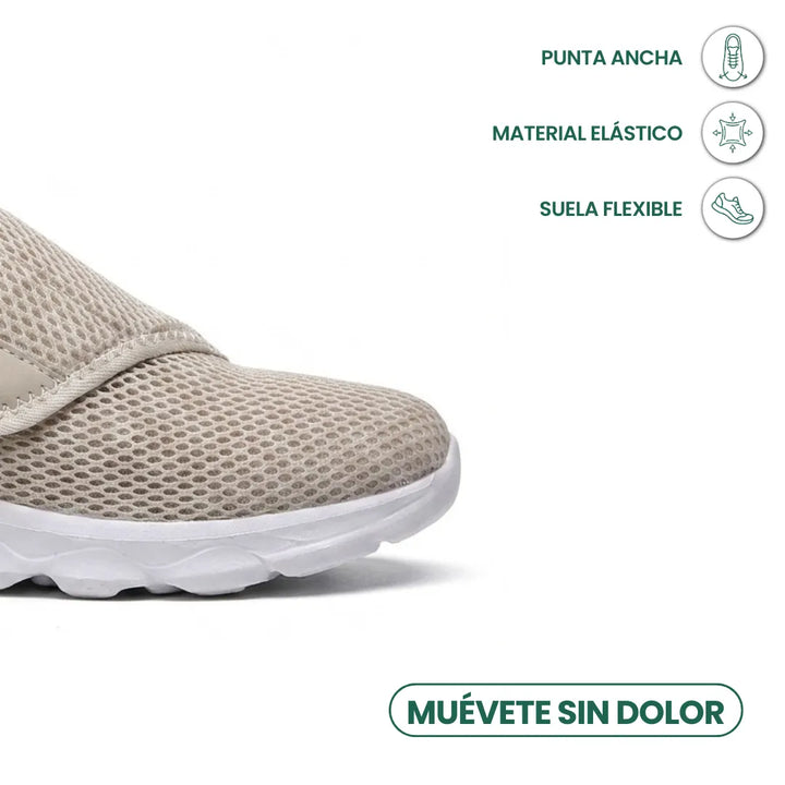 Comfort Orthopedic Walking Shoes with Hook-and-Loop Strap for Wide or Swollen Feet 32