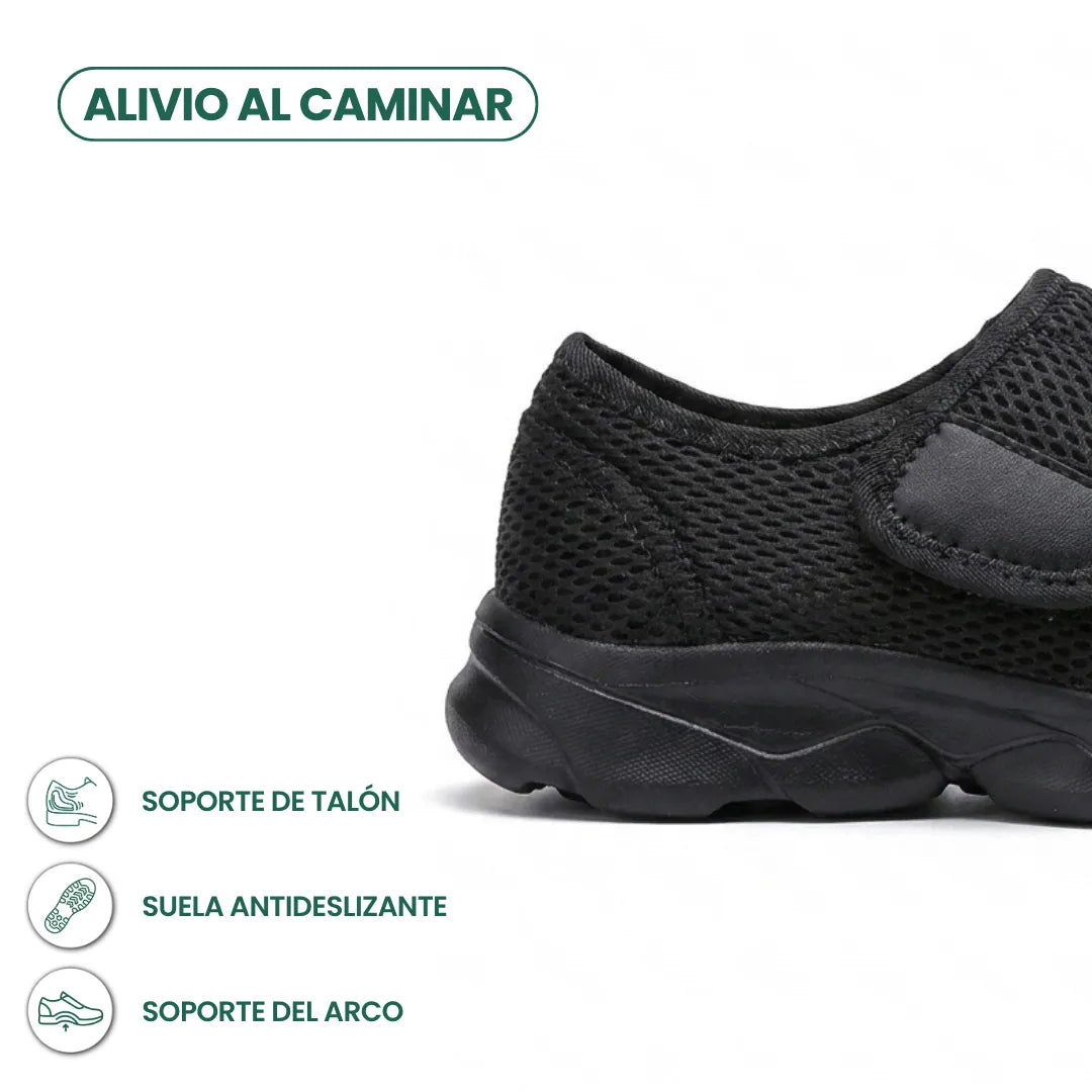 Comfort Orthopedic Walking Shoes with Hook-and-Loop Strap for Wide or Swollen Feet 13
